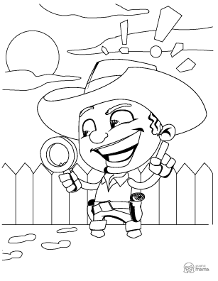 Cartoon coloring book free printable pages pdf by