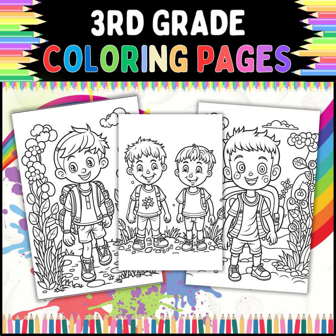 Printable rd grade coloring pages perfect for homeschooling or classroom use made by teachers