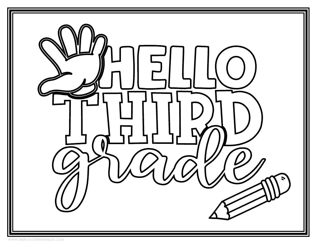 Back to school coloring pages simply love printables