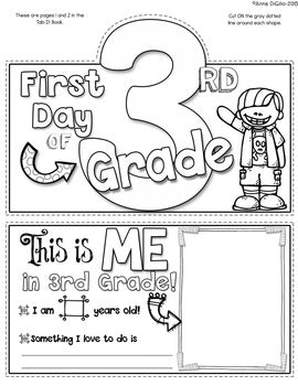 First day of rd grade tab