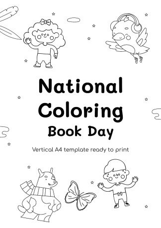 National coloring book day google slides powerpoint