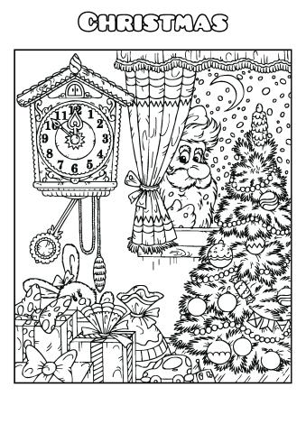 Download free christmas coloring sheet templates design christmas colouring pages