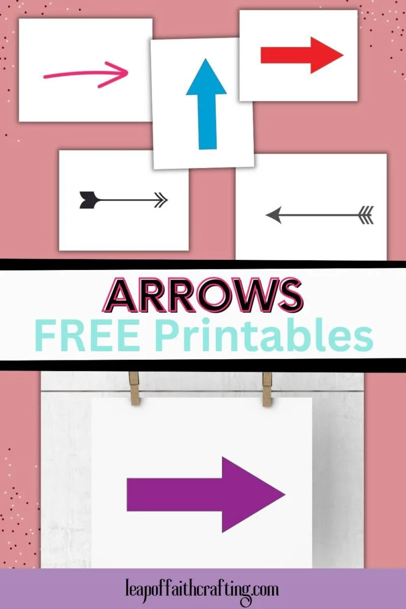 Free printable arrow signs options