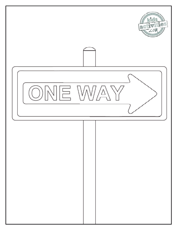 Free printable stop sign traffic signal and signs coloring pages kids activities blog