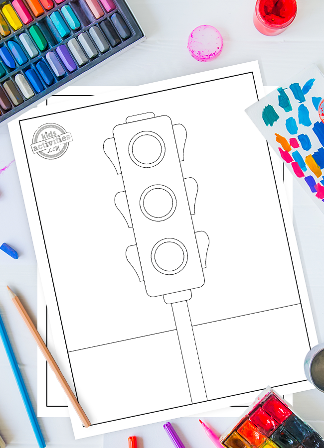 Free printable stop sign traffic signal and signs coloring pages kids activities blog