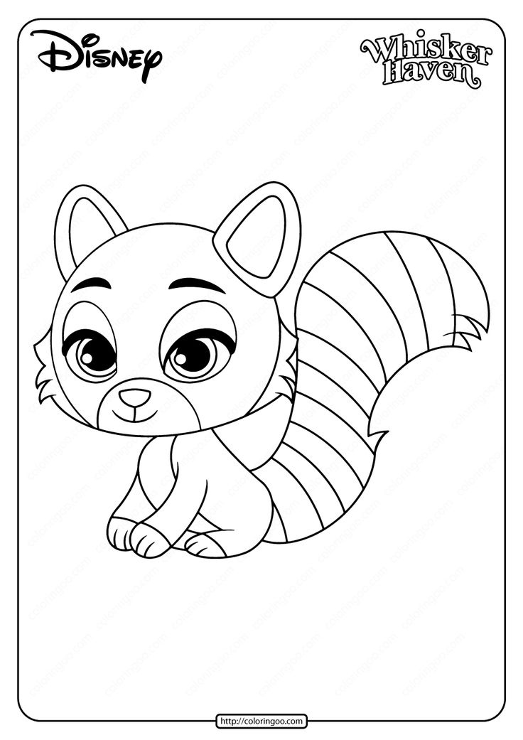 Printable palace pets chai pdf coloring page coloring pages bear coloring pages cute coloring pages