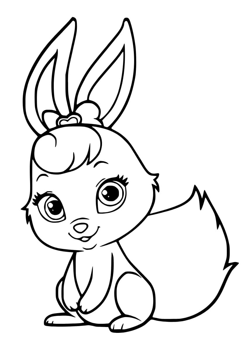Berry bunny palace pets coloring page