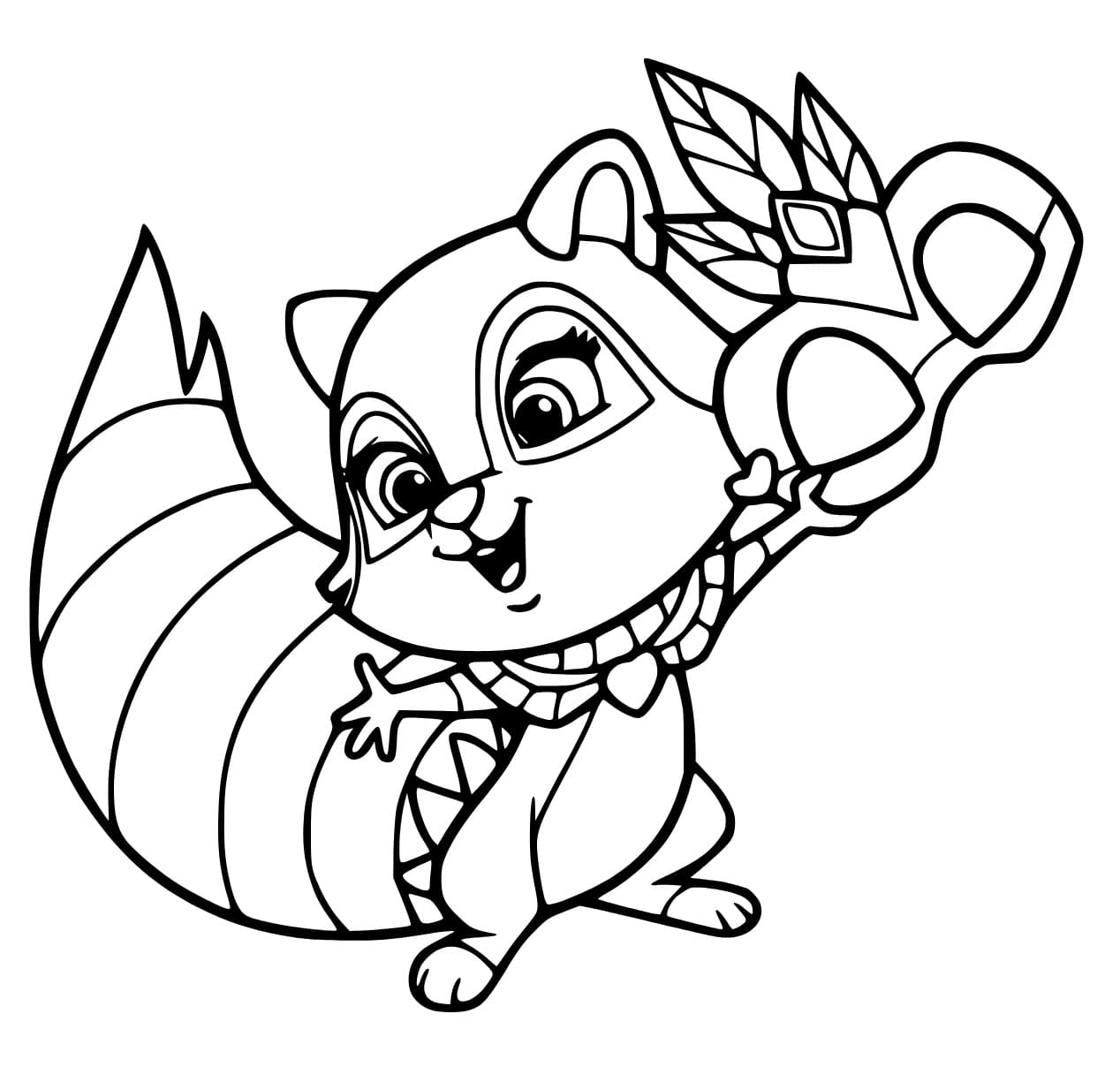 Thistleblossom from palace pets coloring page