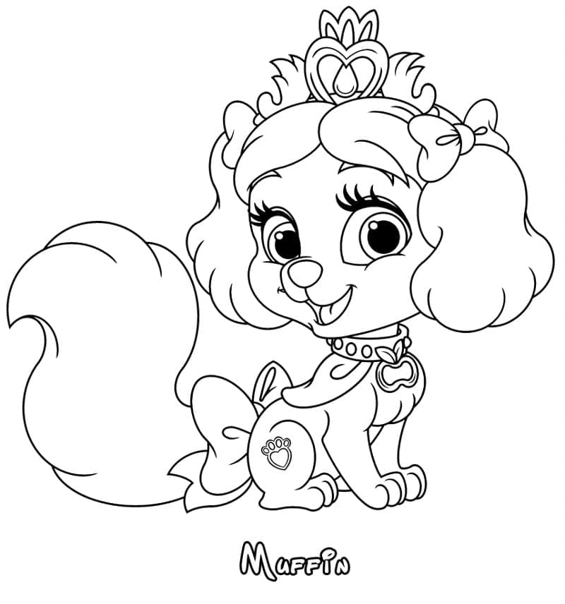 Thistleblossom from palace pets coloring page