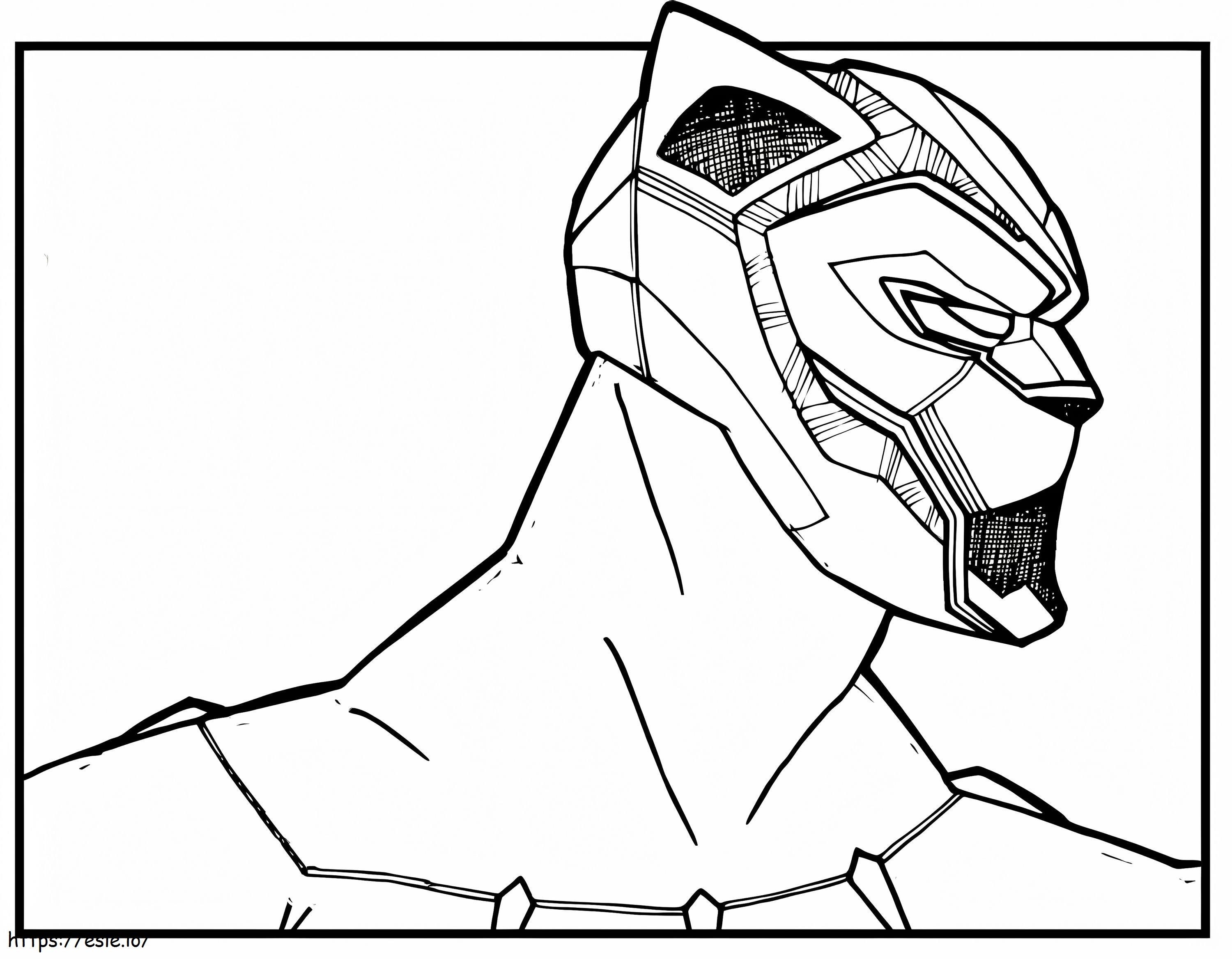 Printable black panther coloring page