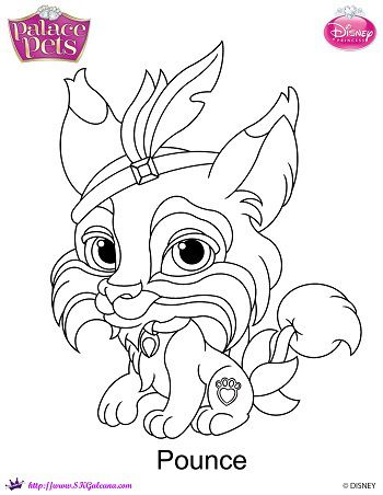 Disney princess palace pet pounce coloring page free coloring pages princess coloring pages disney coloring pages