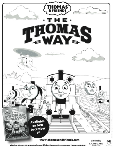 Thomas friends printable coloring page