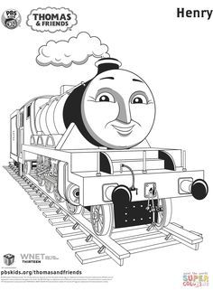 Henry from thomas friends coloring page free printable coloring pages train coloring pages thomas and friends coloring pages