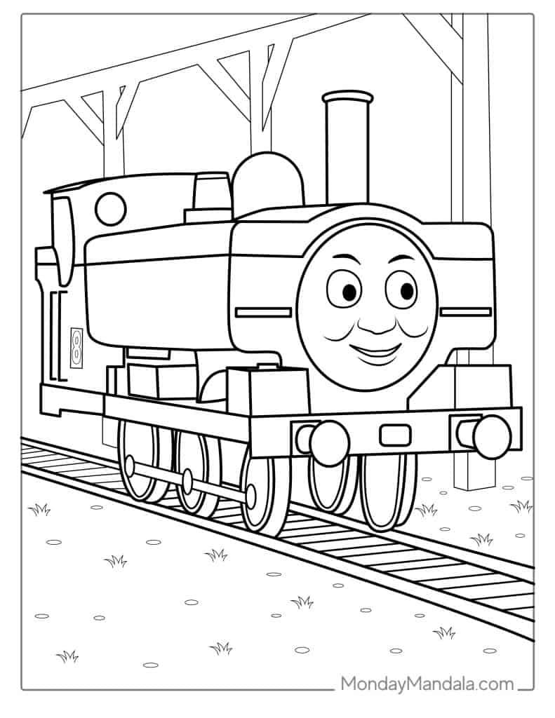 Thomas friends coloring pages free pdf printables