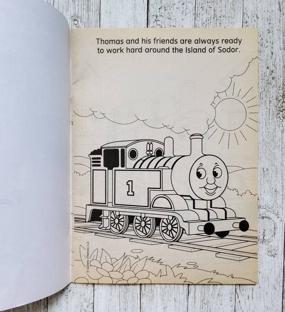 Thomas and friends railway days vintage coloring book never used