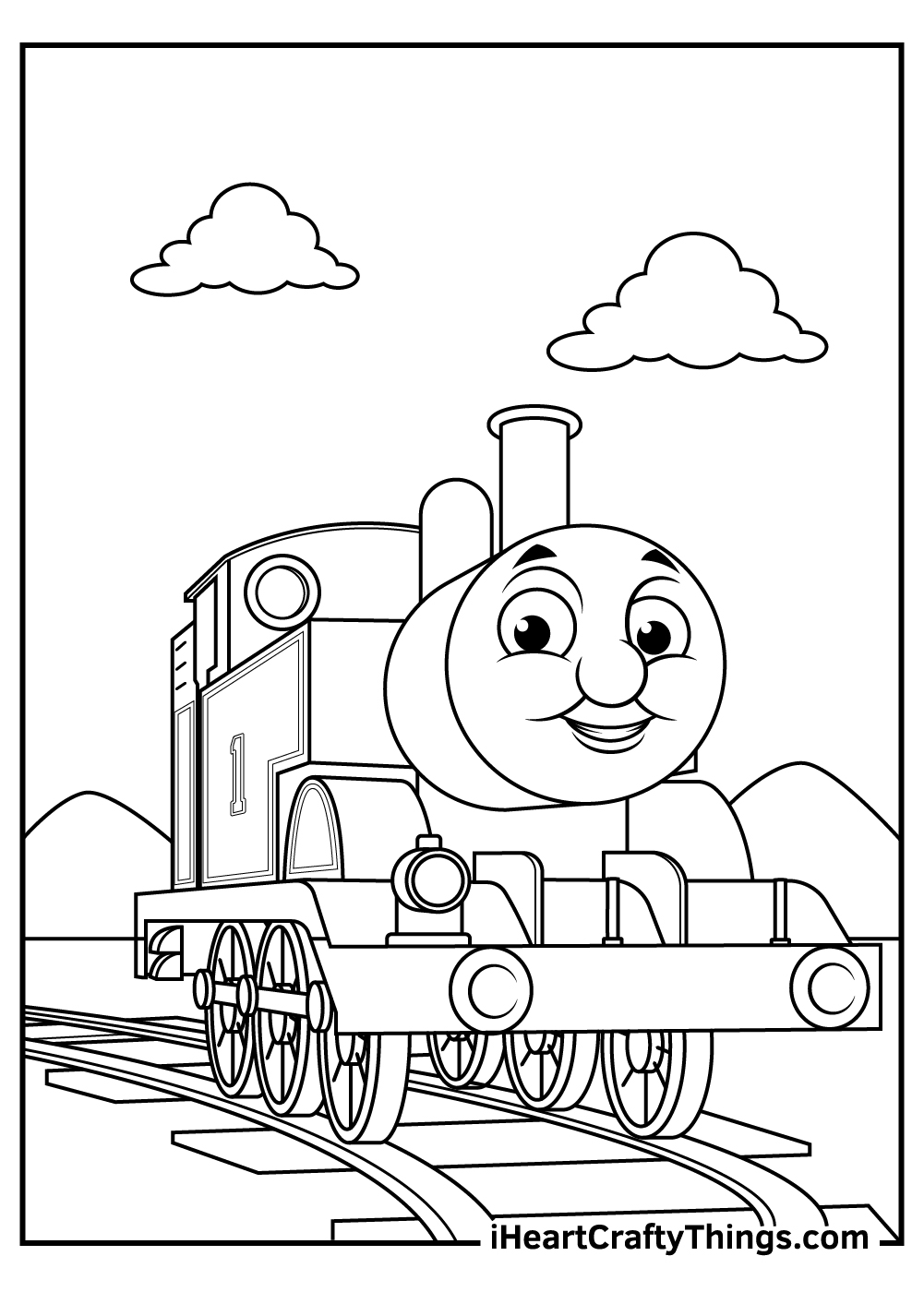 Thomas the train coloring pages free printables