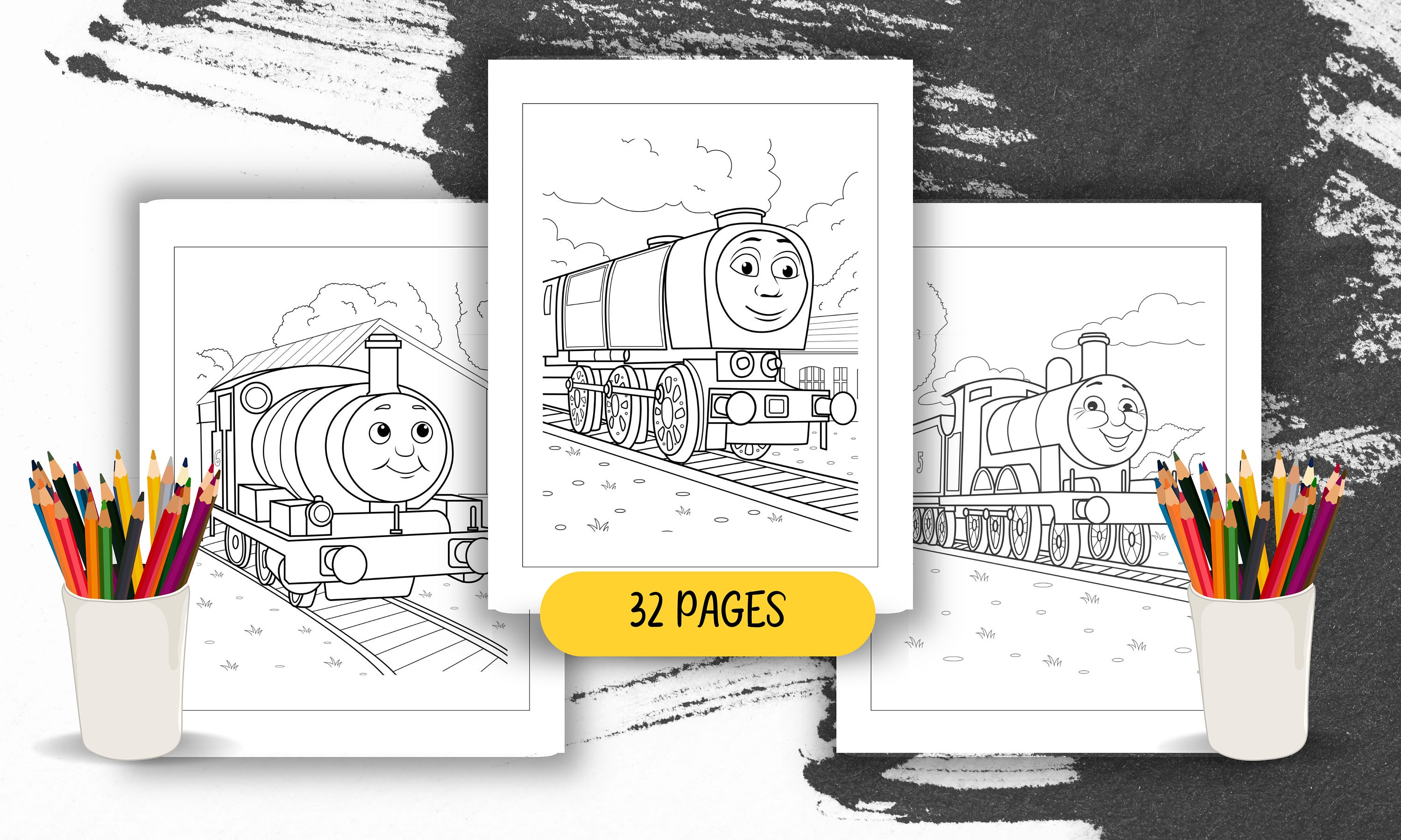 Thomas friends coloring book pages of fun train and creative activities for kids of all ages