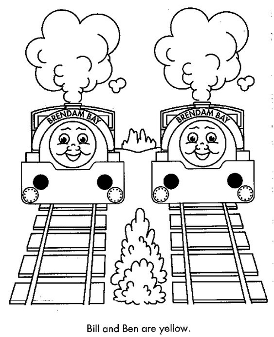 Free easy to print thomas the train coloring pages