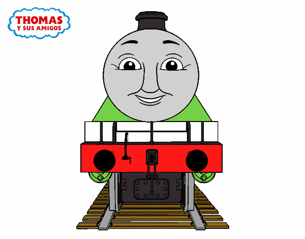 Colored page henry from thomas and friends painted by user not registered