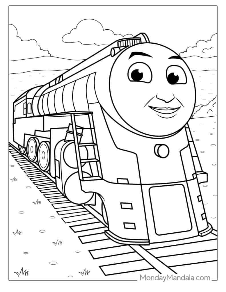 Thomas friends coloring pages free pdf printables