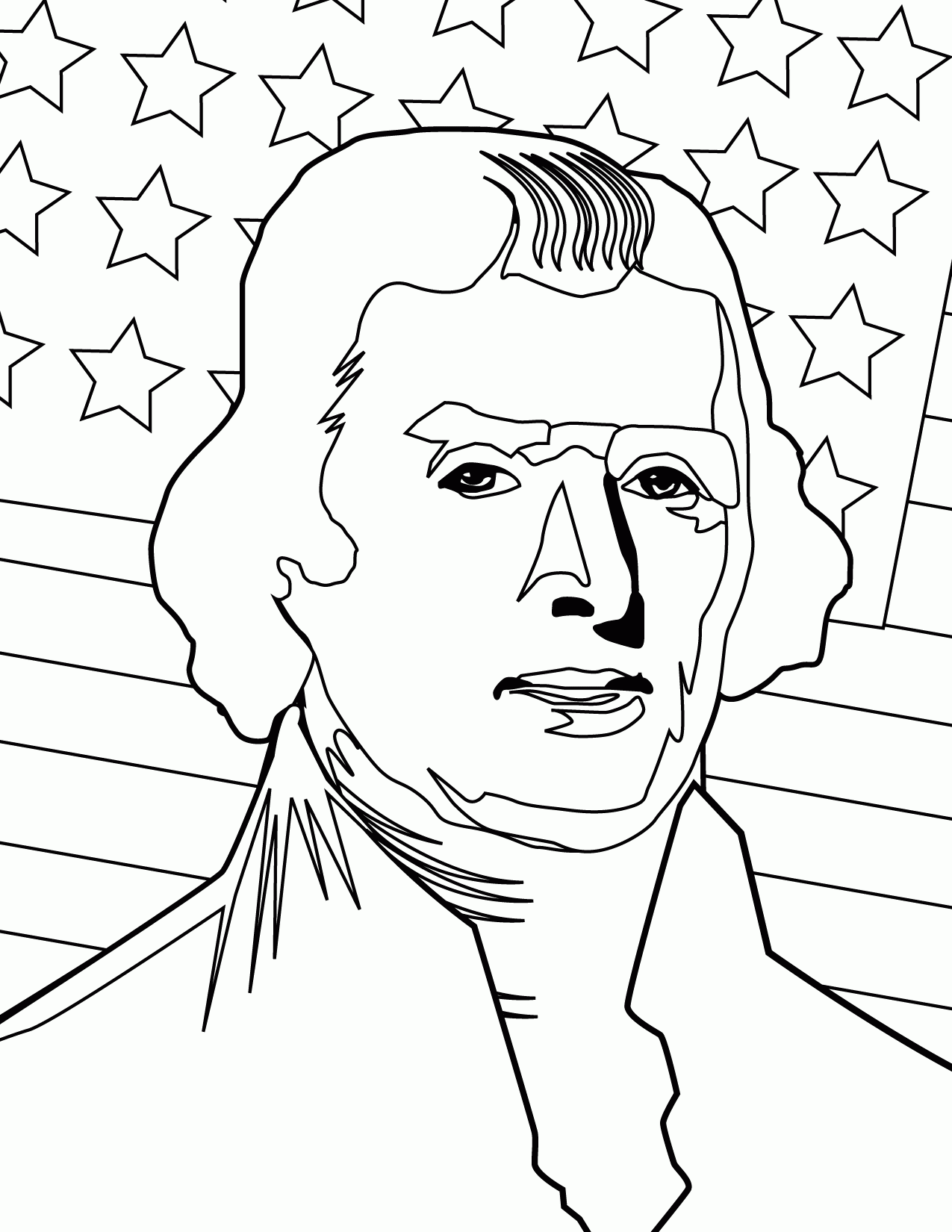 Free printable coloring page of photo of thomas jefferson download free printable coloring page of photo of thomas jefferson png images free cliparts on clipart library