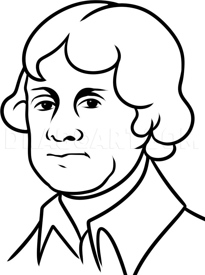 How to draw thomas jefferson easy step by step drawing guide by dawn dragoart coloring pages thomas jefferson drawings