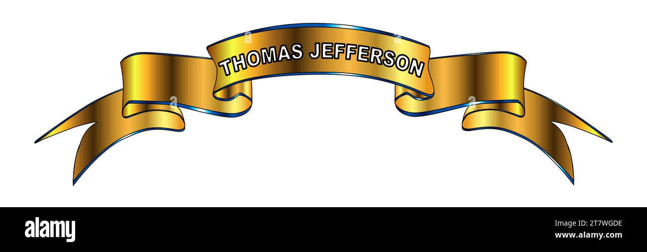 Thomas jefferson cartoon cut out stock images pictures