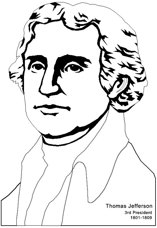 Thomas jefferson coloring sheets