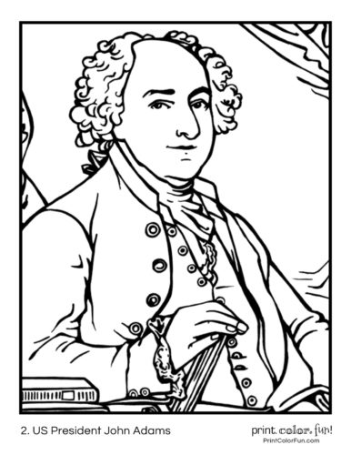 Us presidents coloring pages printables of the first american leaders