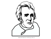 Thomas jefferson coloring page