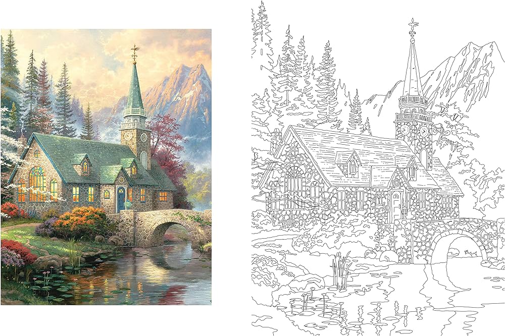 Posh adult coloring book thomas kinkade designs for inspiration relaxation posh coloring books volume kinkade thomas books