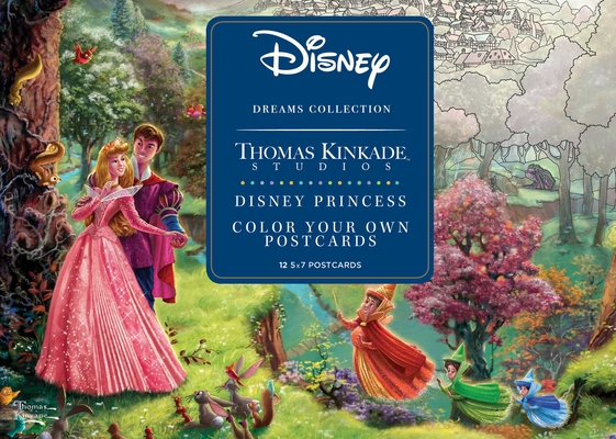 Disney dreams collection thomas kinkade studios disney princess color your own p board book hudson booksellers