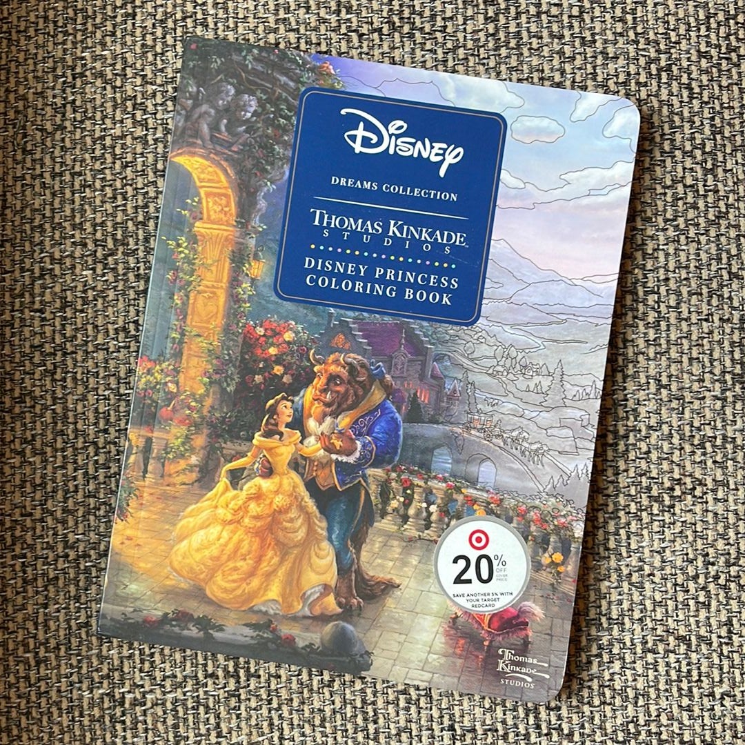 Disney dreams collection thomas kinkade studios disney princess coloring book by thomas kinkade paperback