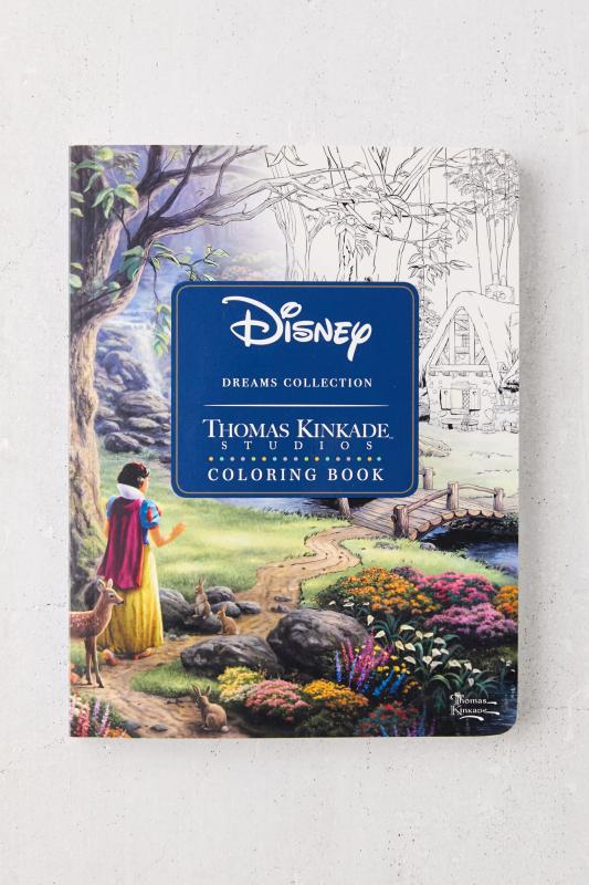 Disney dreams collection thomas kinkade studios coloring book by thomas kinkade urban outfitters stralia official site