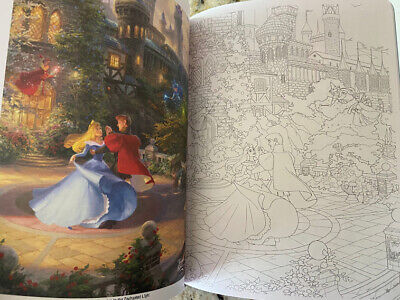 Disney dream collection thomas kinkade princess coloring book bn