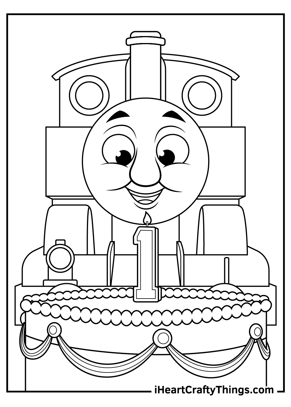 Thomas the train coloring pages free printables