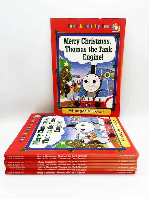 New thomas the tank train engine childrens christmas coloring book set of