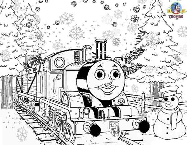 Thomas the train train coloring pages printable christmas coloring pages christmas coloring pages