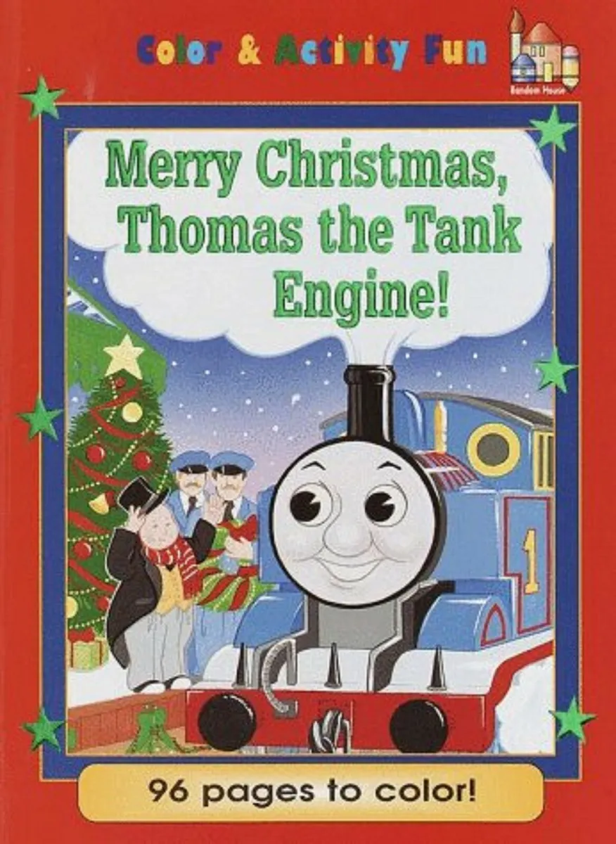 New thomas the tank train engine childrens christmas coloring book set of