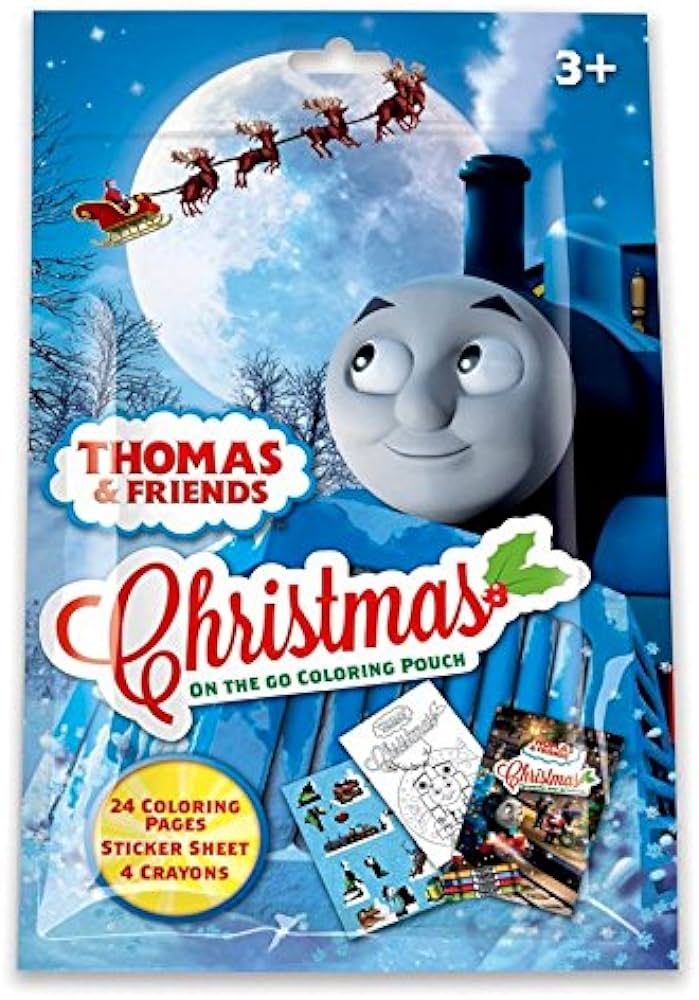 Buy thomas the tra christmas colorg activity pack with stickers crayons and colorg activity book a resealable pouch onle at low prices dia