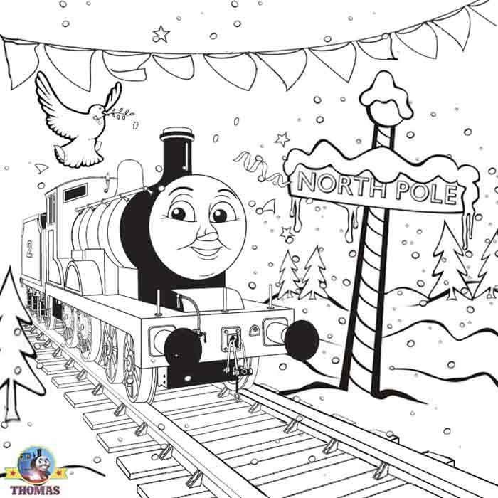 Thomasfreechristmascoloringworksheetsforboysedwardenginewinter trainridetothenorthpoleâ coloring sheets for kids coloring for kids coloring pages