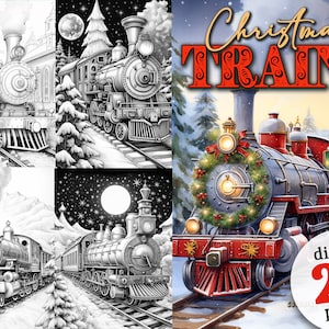 Train coloring pages