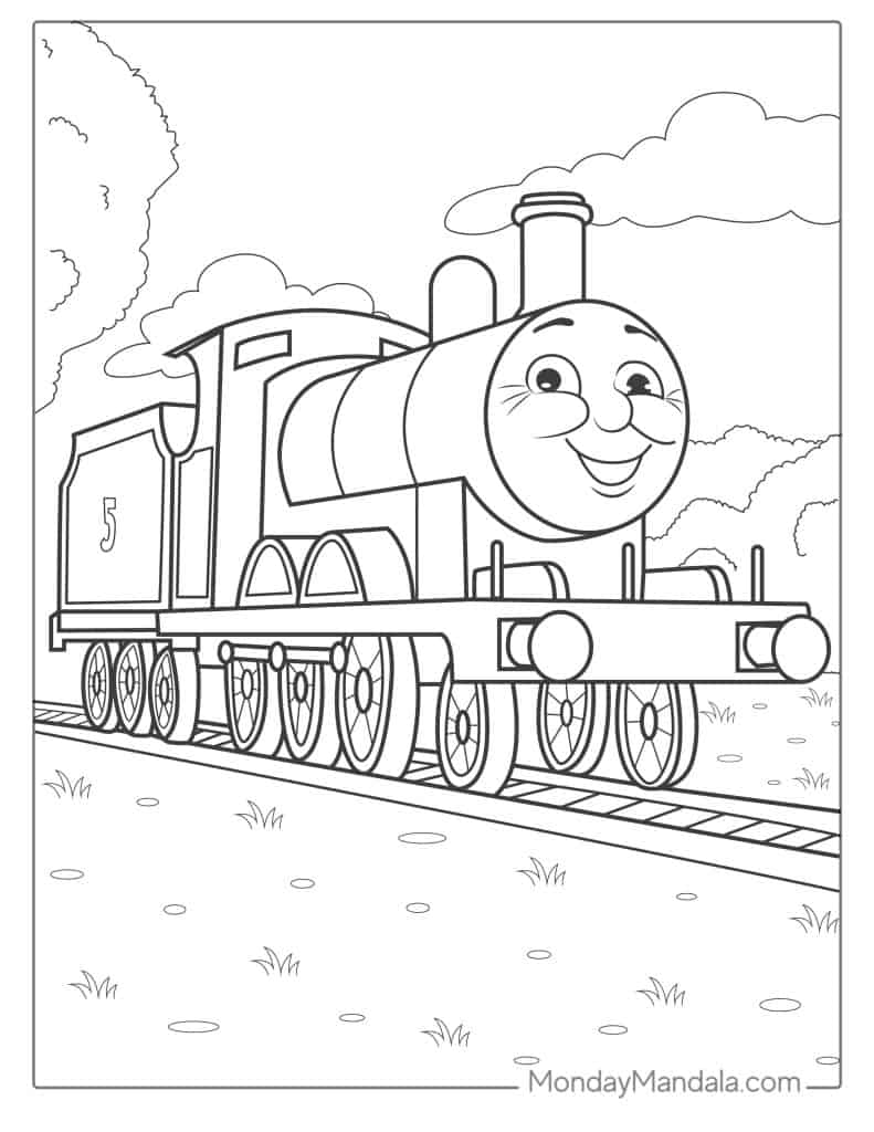 Thomas friends coloring pages free pdf printables