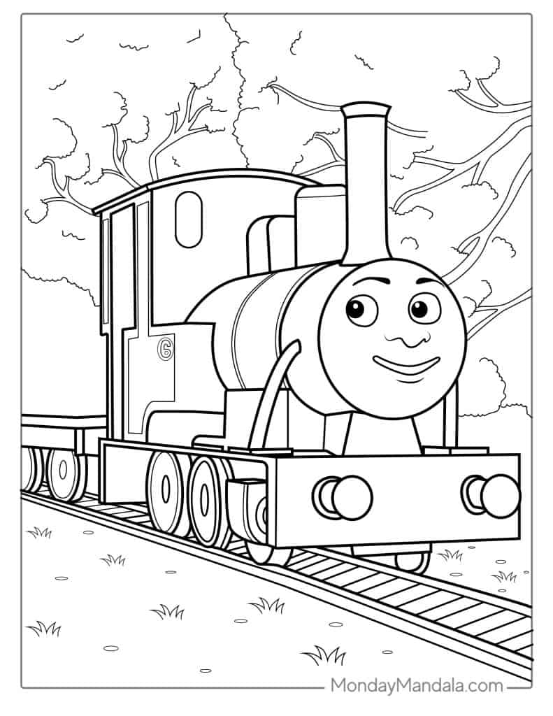 Thomas friends coloring pages free pdf printables