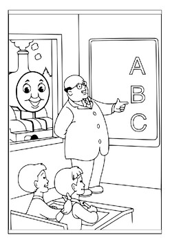 Coloring magic with thomas the train printable coloring pages for kids