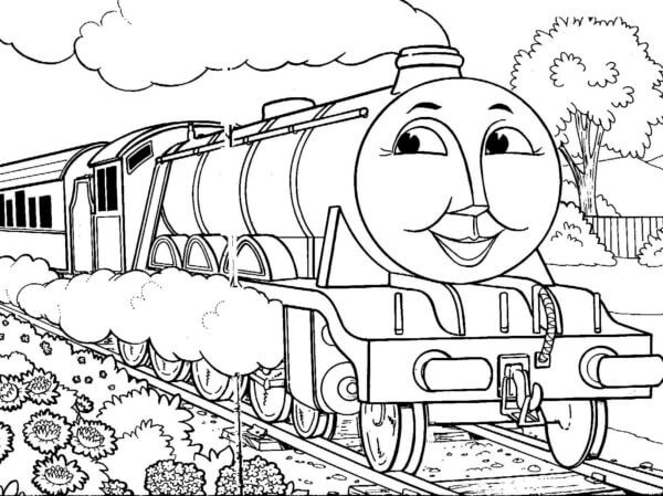 Thomas the tank engine and friends coloring page