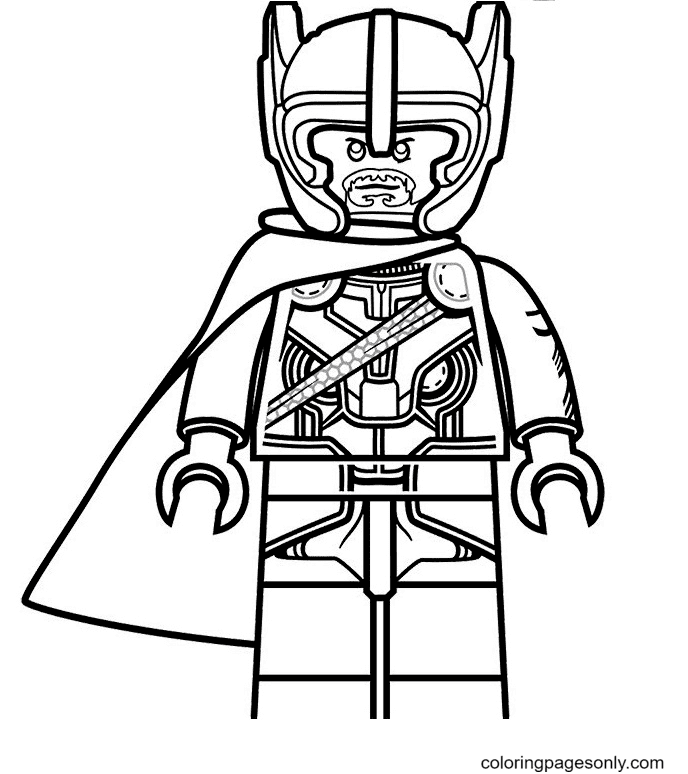 Thor coloring pages printable for free download