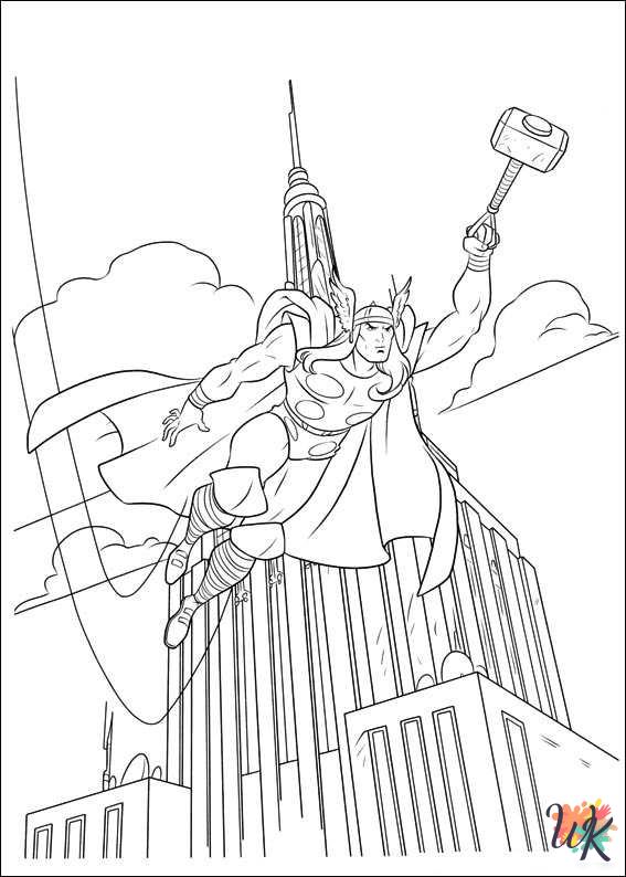 Thor coloring pages by coloringpageswk on