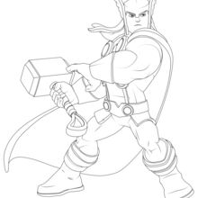 Thor coloring pages