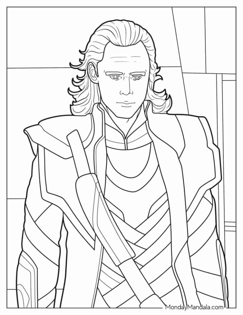 Thor coloring pages free pdf printables